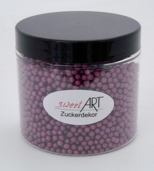 Zuckerperlen Medium Glimmer Violett 40 g bei sweetART-01
